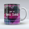 yer a ten hen - Pink Valentine Mug