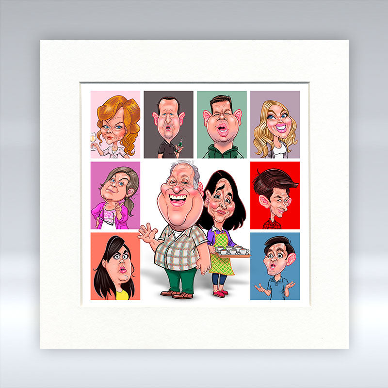 A Few Doors Doon - Mounted Print