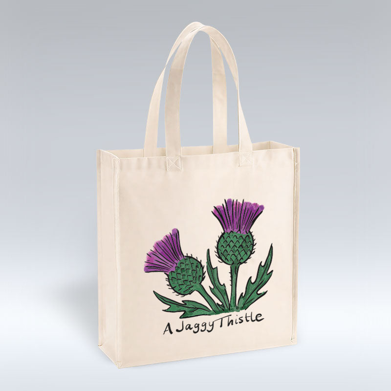 A Jaggy Thistle - Canvas Tote Bag pureminted