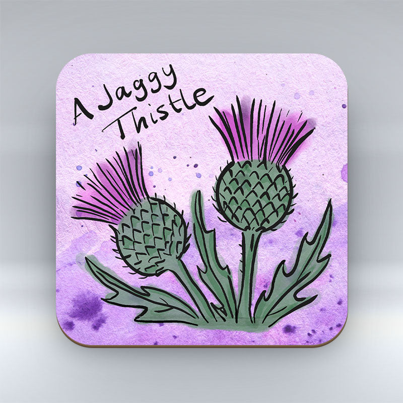 A Jaggy Thistle - Coaster pureminted