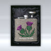 A Jaggy Thistle - 6oz Hip Flask - With Sleeve pureminted
