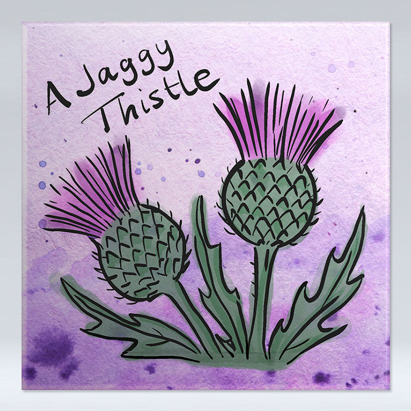 A Jaggy Thistle - Fridge Magnet pureminted