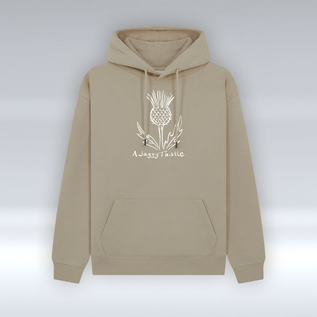 A Jaggy Thistle - Outline - Hoodie pureminted