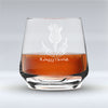 A Jaggy Thistle Outline - Tapered Whisky Glass