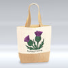 A Jaggy Thistle - Shopper Jute Bag pureminted
