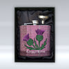 A Jaggy Thistle - 6oz Hip Flask - With Sleeve pureminted