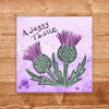 A Jaggy Thistle - Glass Trivet pureminted