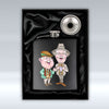 Auld Pals - 6oz Black Hip Flask