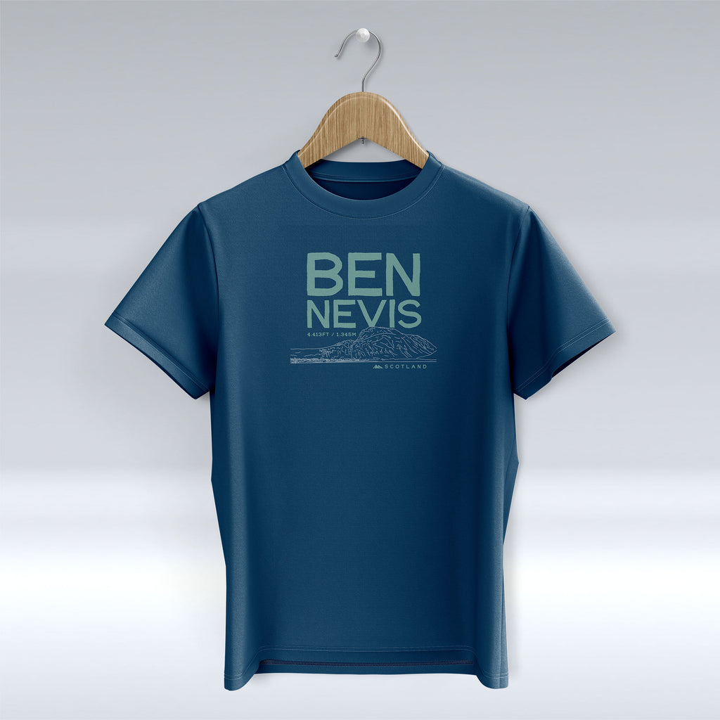 Ben Nevis - Outline - T-Shirt pureminted