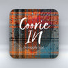 Coorie In - Orange Tartan - Coaster