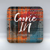 Coorie In - Orange Tartan - Coaster