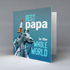 Best Papa in the Whole World - Greetings Cards pureminted
