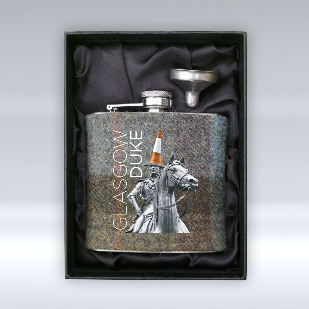Glasgow Duke - 6oz Hip Flask - With Sleeve