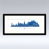 Edinburgh Silhouette - Mounted Print
