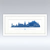 Edinburgh Silhouette - Mounted Print