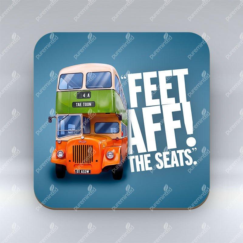 Feet Aff! - Coaster pureminted