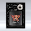 Ginger Coo - Black Hip Flask pureminted