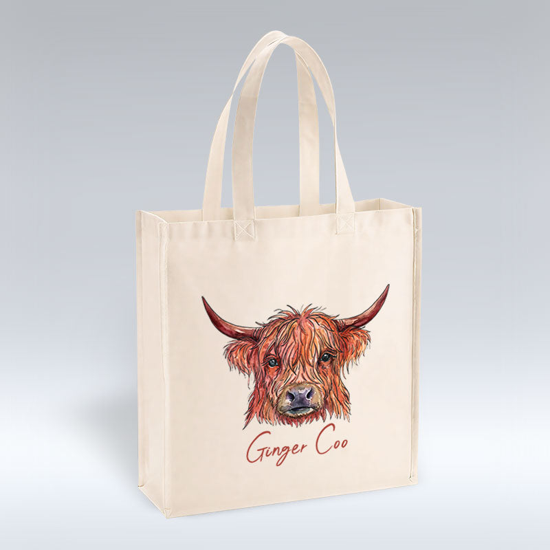 Ginger Coo - Canvas Tote Bag pureminted