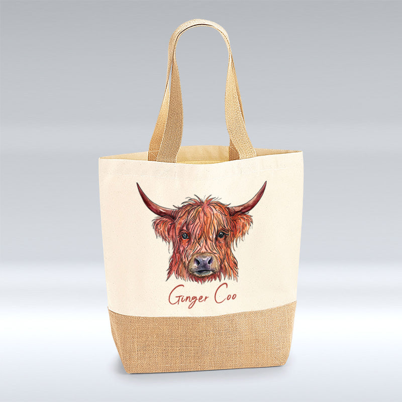 Ginger Coo - Shopper Jute Bag pureminted