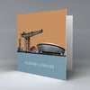 Glasgow Clyde Silhouette 1 - Greetings Card