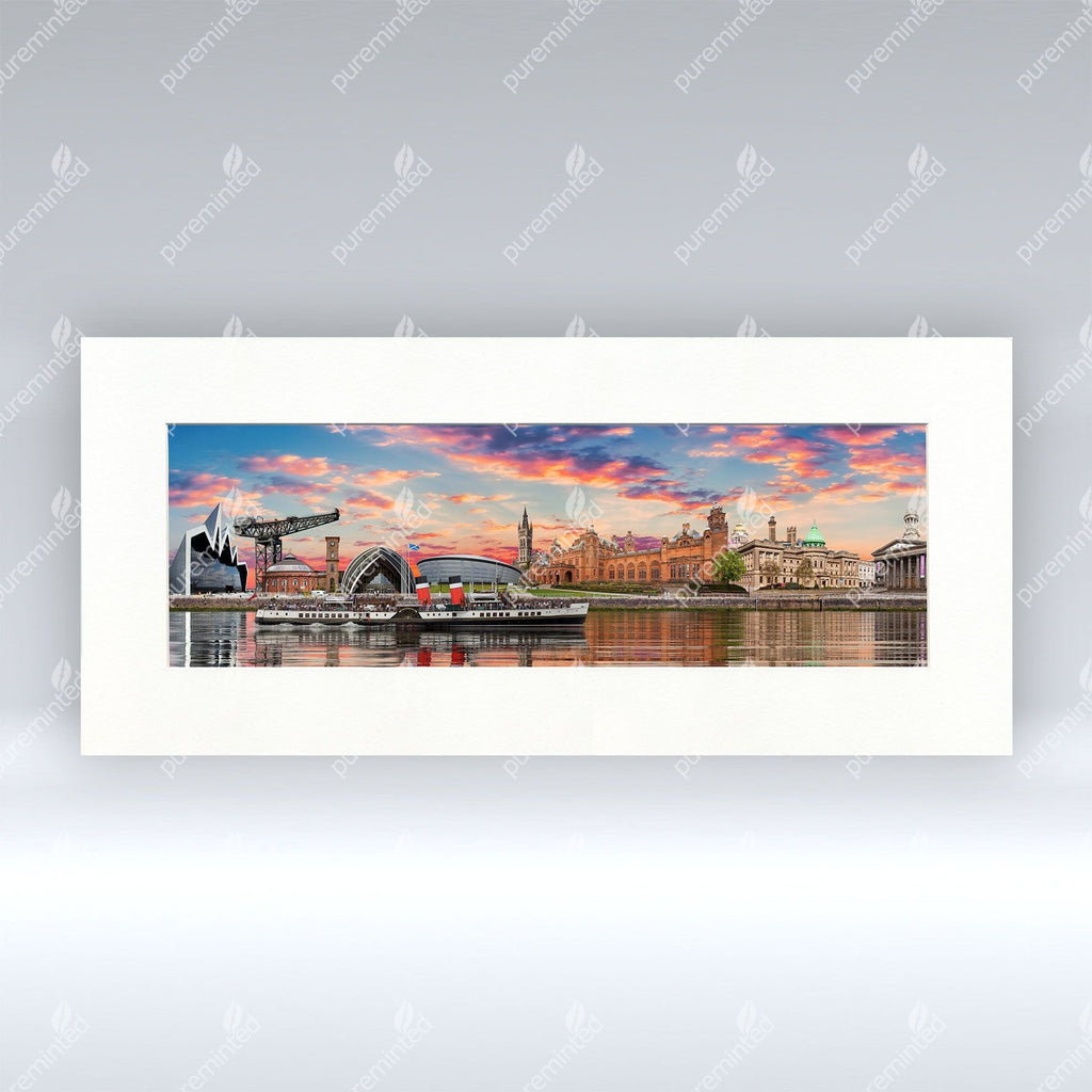 Glasgow Panoramic - Mounted Print