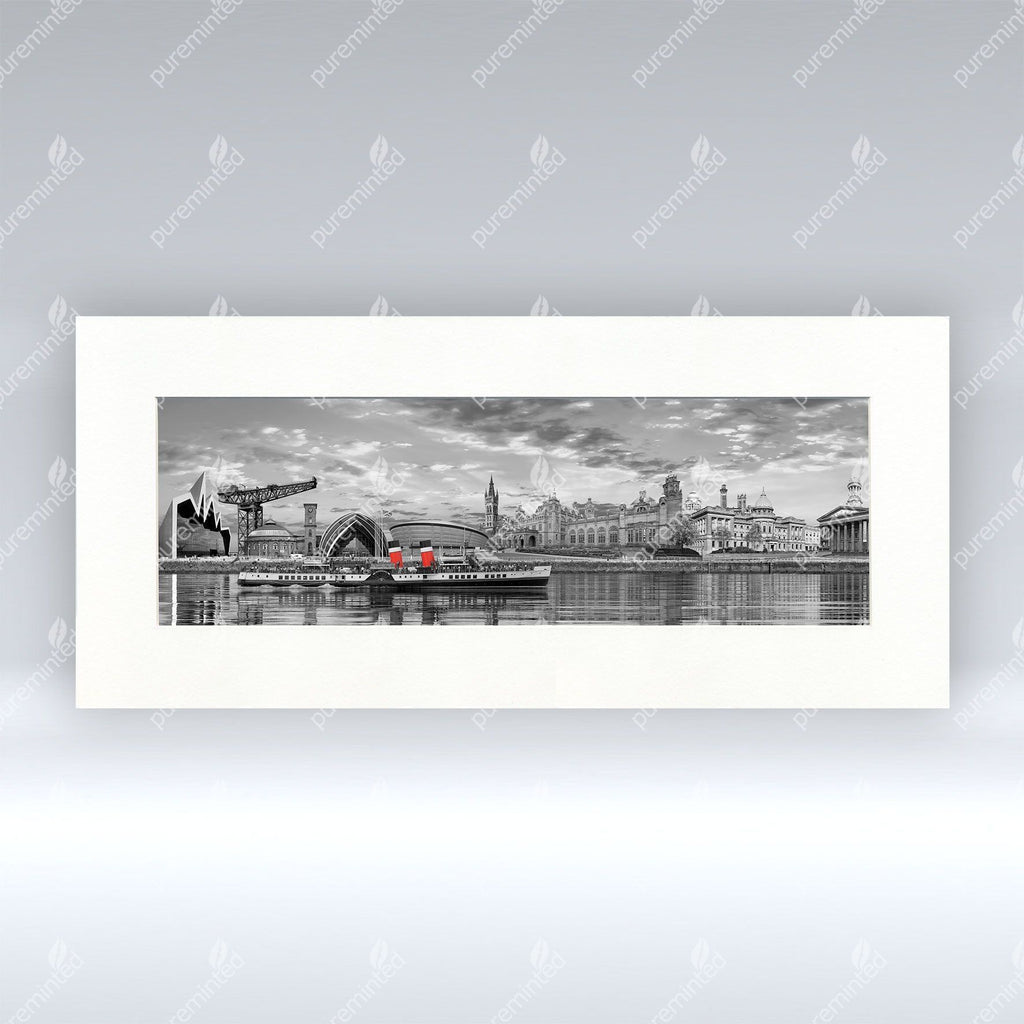 Glasgow Retro - Mounted Print
