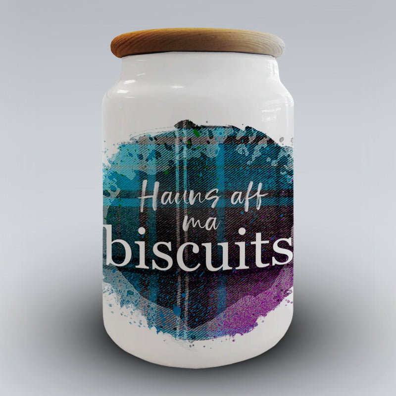 Hauns Aff Ma Biscuits - Small Storage Jar