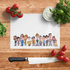 Hooky Street Heroes - Glass Chopping Board