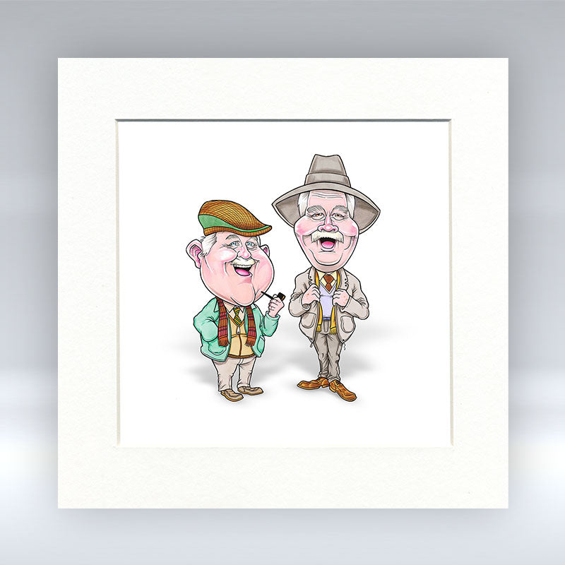 Auld Pals - Mounted Print