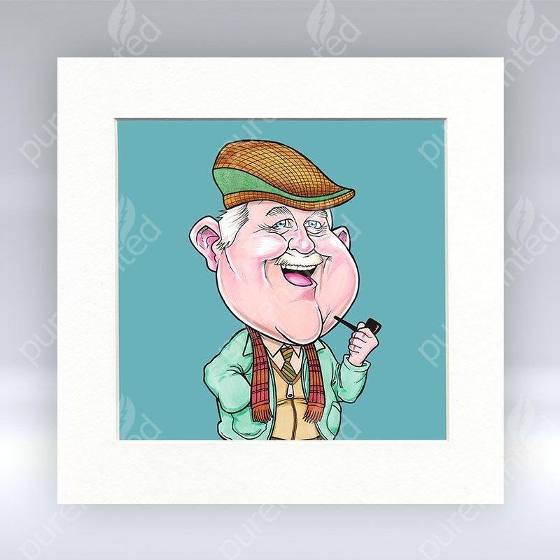 Ma Auld Pal - Colour Mounted Print