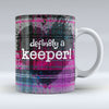 defin8ly a keeper! - Pink Valentine Mug