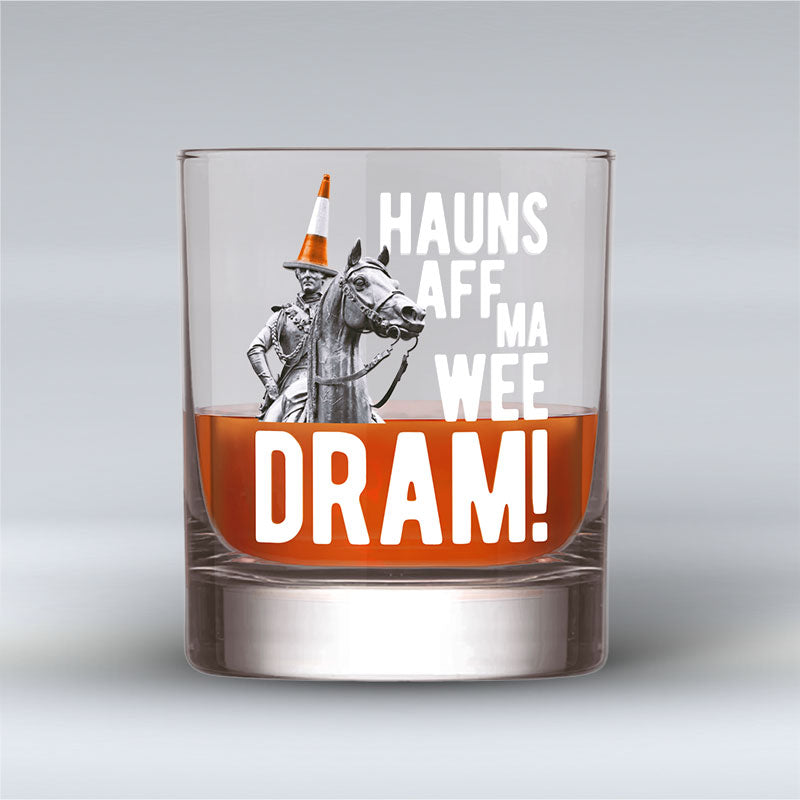 Hauns Aff Ma Wee Dram! - Whisky Glass