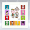 Auld Pals Colour Squares - Mounted Print