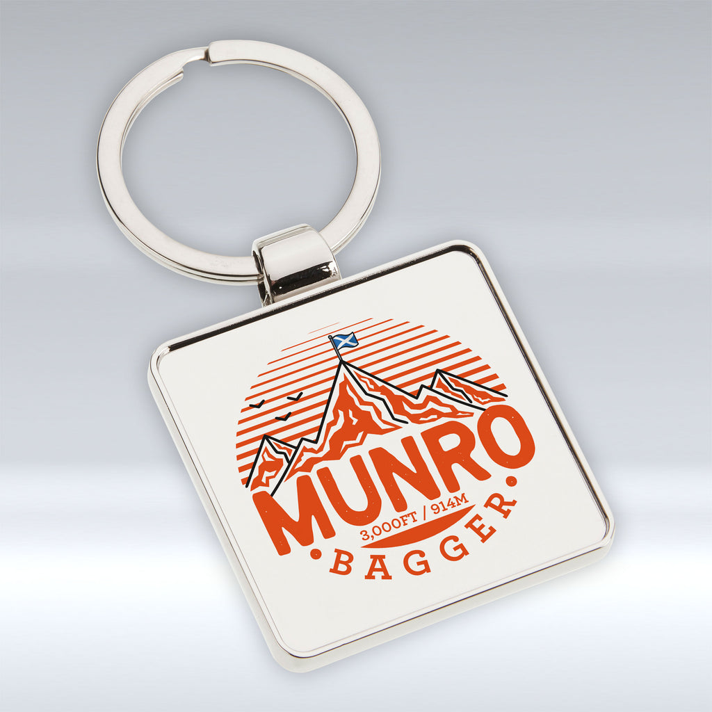 Munro Bagger - Square Keyring pureminted