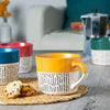 Dipped Dash Stoneware Coffee Mug - 450ml - Mustard