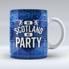 No Scotland No Party - Blue Mug