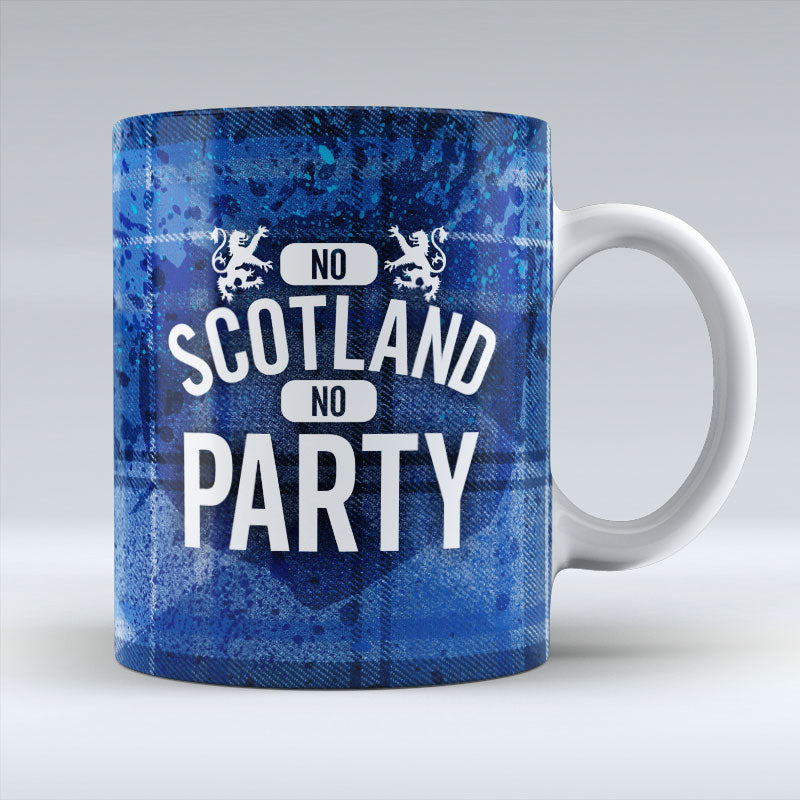 No Scotland No Party - Blue Mug