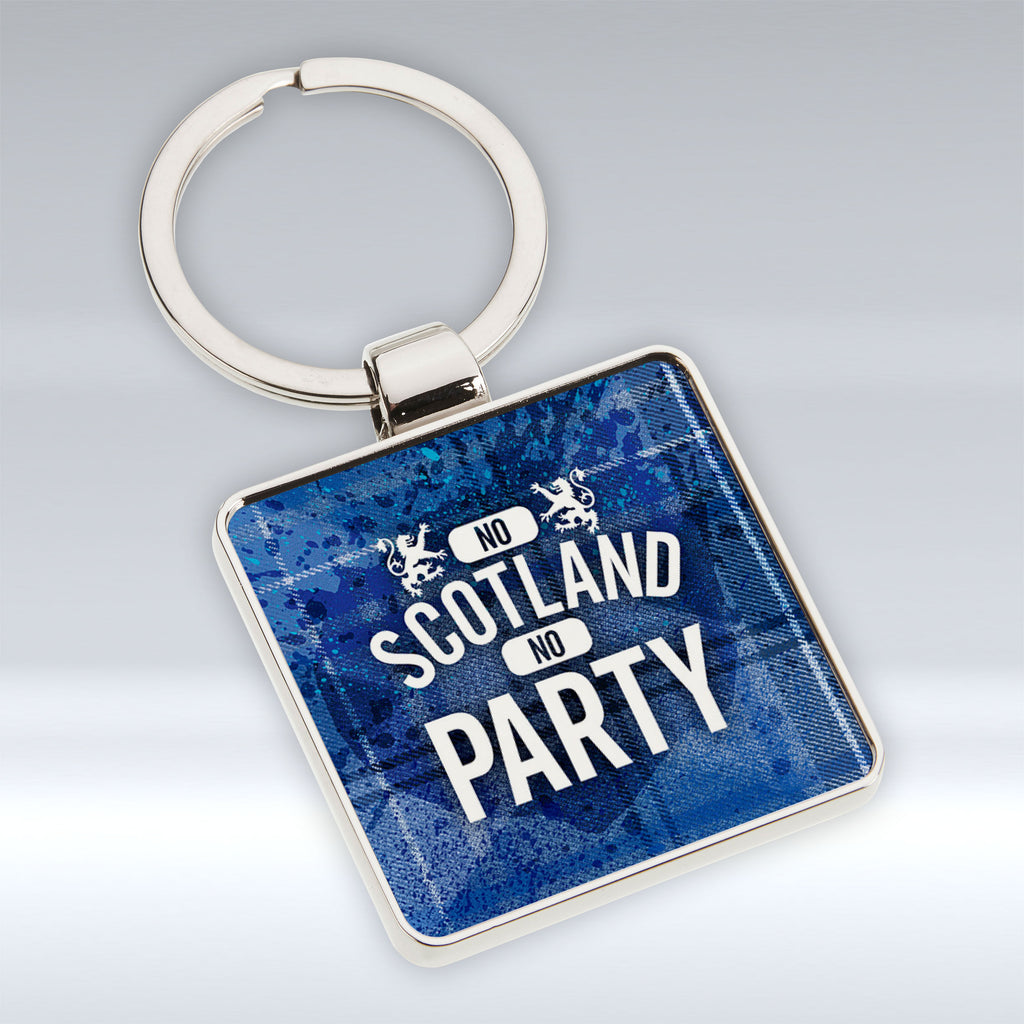 No Scotland No Party - Square Keyring