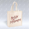 Oot fir the Messages - TARTAN - Canvas Tote Bag