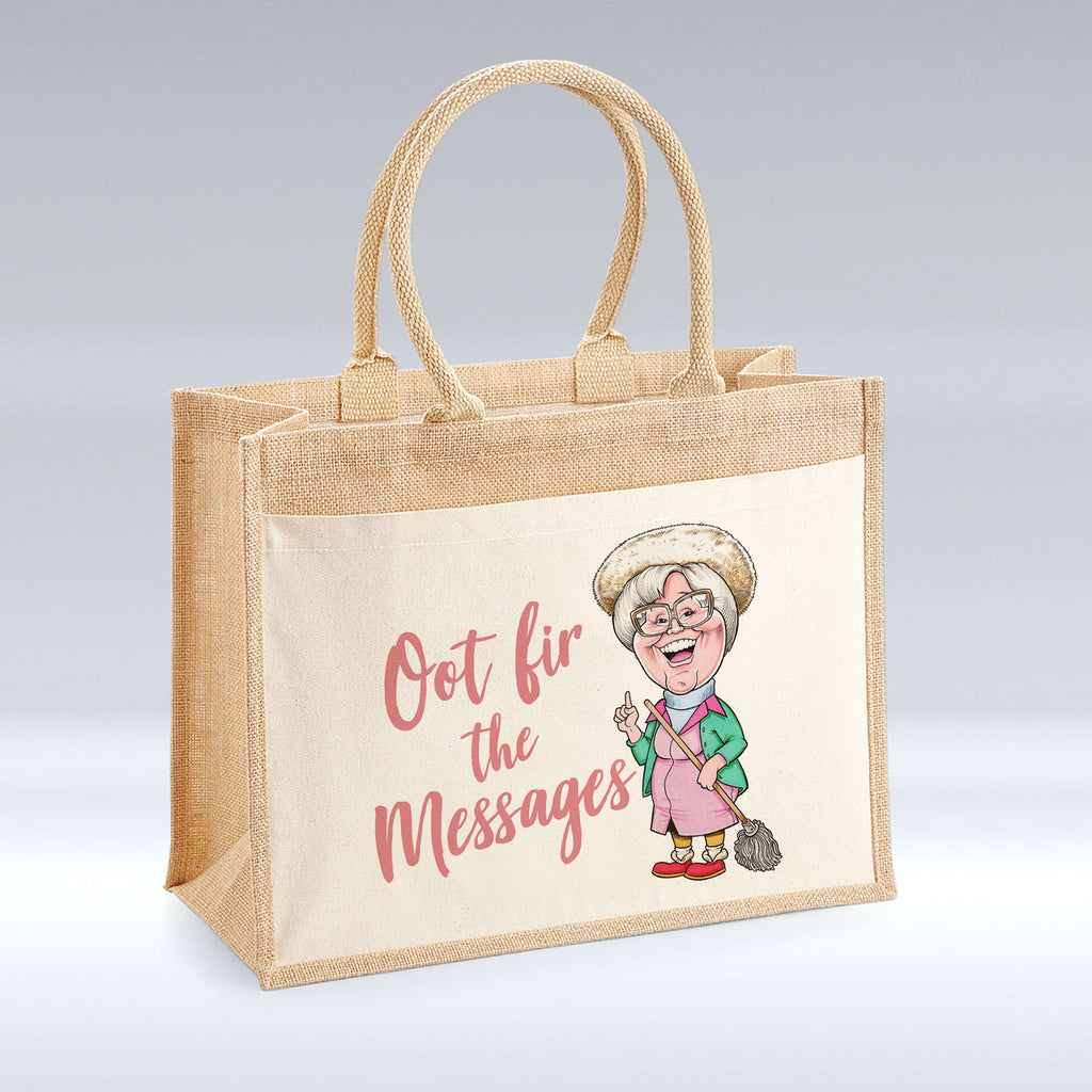 Oot fir the Messages - Jute Bag