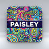 Paisley Pattern Dark Blue - Coaster