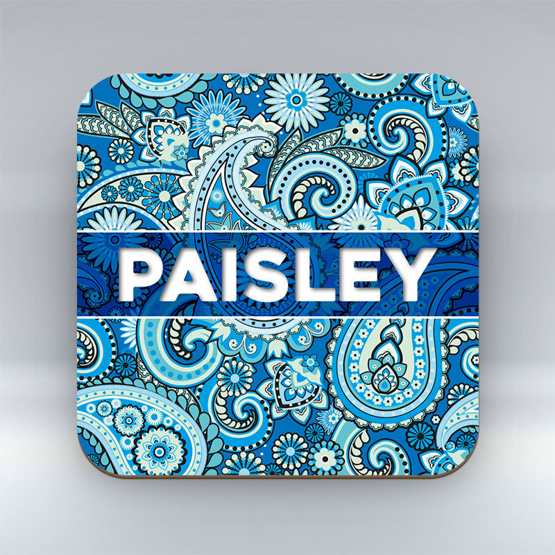 Paisley Pattern Light Blue - Coaster