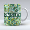 Paisley Pattern Green - Mug