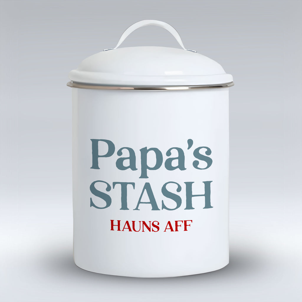 Papa's Stash - Metal Storage Tin