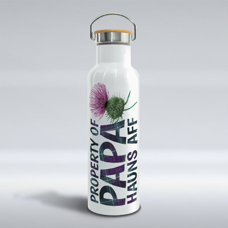 Property of Papa - Thermal Water Bottle with Bamboo Lid