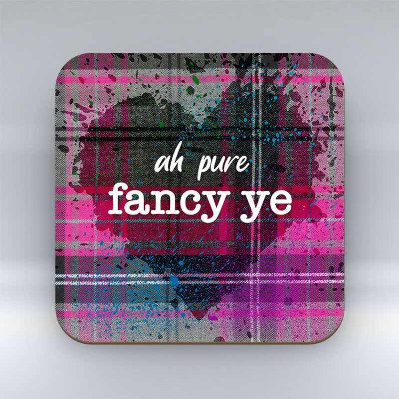 ah pure fancy ye - Pink Valentine Coaster
