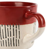 Dipped Dash Stoneware Coffee Mug - 450ml - Red