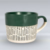 Dipped Dash Stoneware Coffee Mug - 450ml - Sage