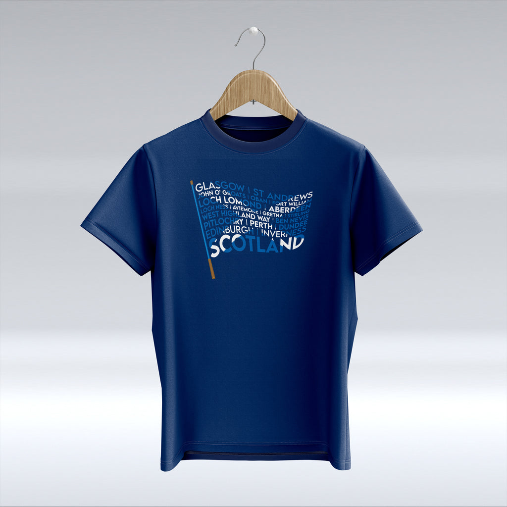 Scotland Flag - Blue T-Shirt