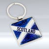 Scotland Flag - Square Keyring
